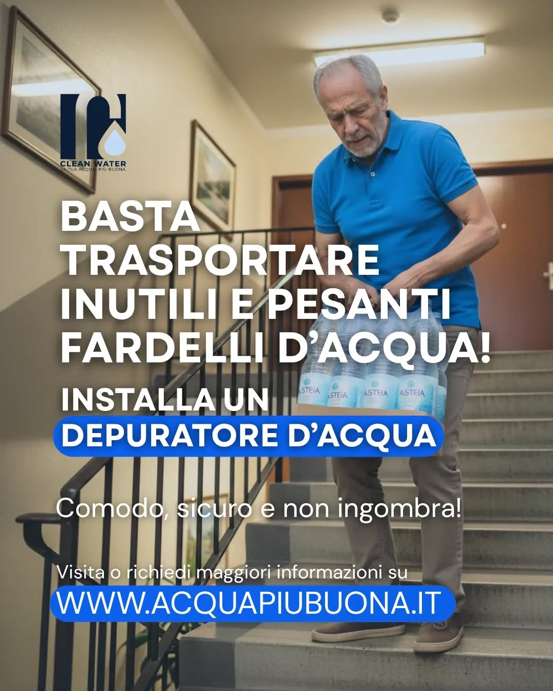 Ancora con le inutili e pesanti bottiglie in plastica? 
È ora di cambiare! 😡

​Trasportare l'acqua è un peso non è solo fatica fisica, è anche spazio occupato e stress inutile.

​La soluzione è qui ⤵️
Il nostro depuratore d'acqua sotto lavello ti offre un'alternativa sicura, comoda e sostenibile.

​💧 Addio carichi.
✨ Spazio Libero.
🔒 Massima Affidabilità.

​Scegli la comodità. Scegli la leggerezza. 

Trasforma il tuo rubinetto nella tua sorgente personale. 💧💧💧Contattaci per una consulenza gratuita!
.
.
.
​#stopalpeso #depuratore #acquasicura #vitasemplice #soluzionecomoda #depuratoreacquaaltamura