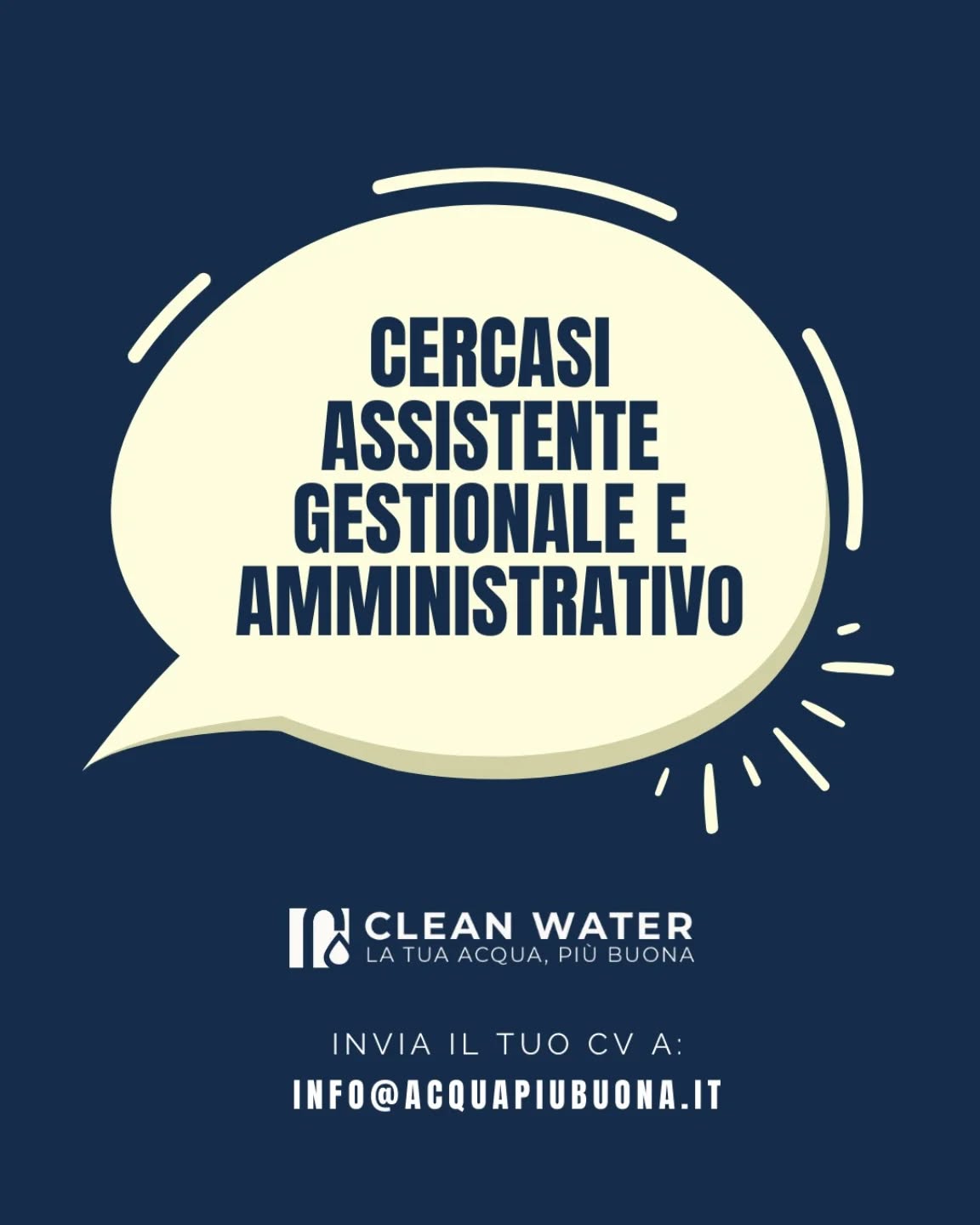 ➡️ Cercasi Assistente Gestionale e Amministrativo

Eccellenti doti relazionali e approccio orientato al cliente.
Massima riservatezza nella gestione di dati sensibili e informazioni aziendali.

📐 Compiti
- Supporto nella contabilità base e fatturazione.
- La risorsa sarà il cuore organizzativo dell'ufficio garantendo l'efficienza delle attività quotidiane e offrendo supporto operativo alla dirigenza.

🆙 Requisiti
Ottime doti comunicative e organizzative.
Precisione e affidabilità.
Uso del PC e dei principali gestionali.

✅ Cosa offriamo?
Contratto/Full-time e stipendio come da CCNL piu benefit e premi produzione al raggiungimento degli obiettivi. 

ℹ️ Sede di lavoro:ALTAMURA
.
.
.
#ricercapersonale #job #offertadilavoro #lavoroadAltamura #jobopportunity