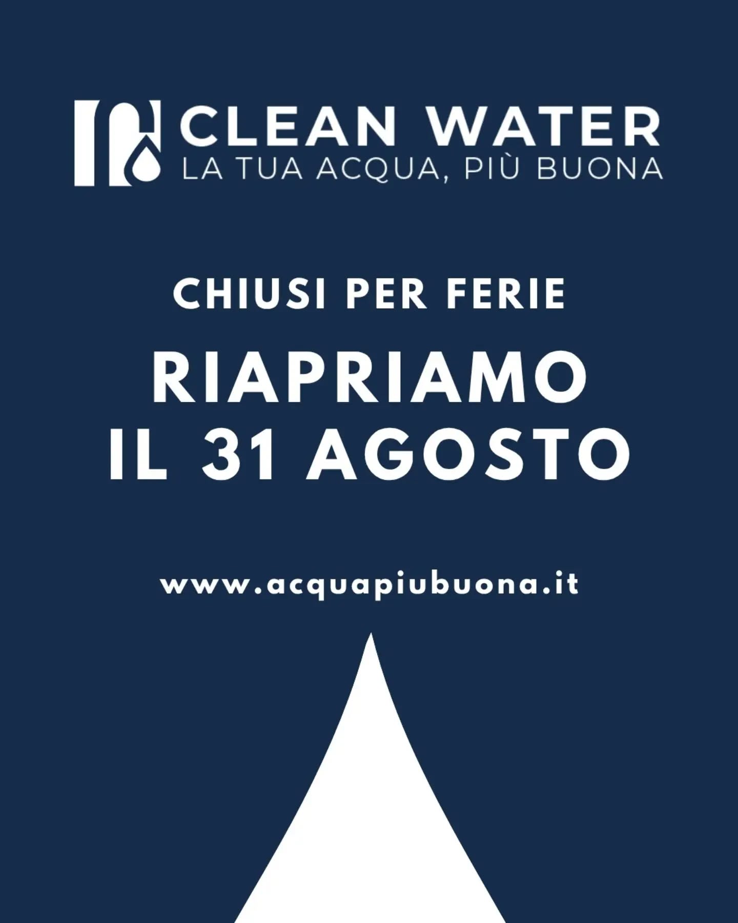 Il nostro centro installazione autorizzato in via E.Toti 2 ad Altamura va in ferie! ☀️☀️☀️

Ci rivediamo il 31 Agosto per continuare a garantirvi l'acqua migliore e più buona, direttamente a casa vostra. 

Buona estate e ricordatevi di bere molto! 💧
.
.
.
#ChiusuraEstiva #DepurazioneAcqua #AcquaPura #Estate2026