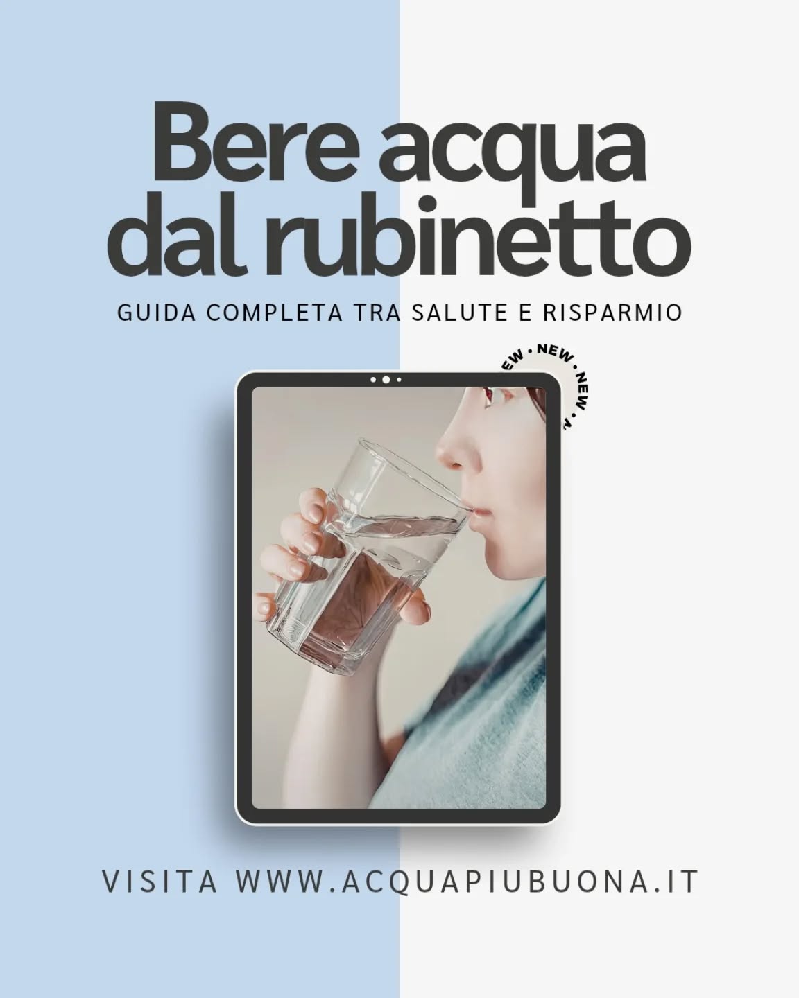 La stagione calda è in arrivo e tu non puoi più permetterti di non sapere! 💧

Abbiamo pubblicato sul nostro sito web la guida completa per bere acqua dal rubinetto in completa salute e risparmio. 

➡️ Visita il nostro sito web www.acquapiubuona.it
.
.
.
#acqua #depuratore #acquapiubuona #depuratoredacqua #estate
